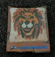 MH Yarns Latch Hook Rug Wall Hanging Picture Kit HAPPY LION # 12021 Vintage NEW