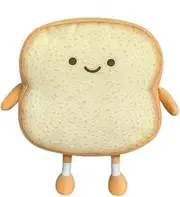 Toast Bread Pillow, Funny Bread Shape Plush Toy Pillow,Facial Expression Soft Toast Sofa Pillow, for Kids Adults Gift Home Bed Room Decor