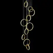 Delessi Delessi Bolla 10LT Ring Pendant Light - Tri-Colour -Gold