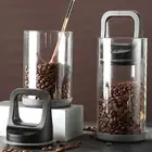 Airtight Coffee Canister Coffee Bean Container Food Storage Container Jars 1.45L