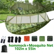 660lbs Double Person Camping Hammock Tent Hanging Sleeping Bed with Mosquito Net