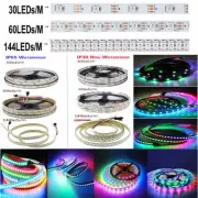 5V WS2812B 5050 RGB 30/60/144/300 LEDs/M LED Strip ws2812 IC Individual Address