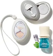 Lifelines Scent-Infused Motion Fidget Grounding Stones 2-Pack & Essential Oil Set, Portable Essential Oil Diffuser with Individual Crisp Mountain Air: Calm Essential Oil Blend 3 ML Included