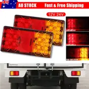 2X LED Tail Lights Brake Indicator Reverse Lamp Trailer Ute Caravan Truck Stop