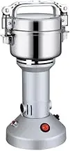 Grain Milling Machine Household Grinder Stainless Steel Three-Dimensional Design with Top and Bottom Flap Blades Snap-On Design for Dry Spice Herbs Grains Coffee Rice Pepper