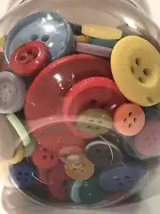 Buttons For Crafts, Sewing Buttons, Colorful buttons Set of 2 in Cute Container