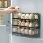 Large Capacity Refrigerator Egg Storage Box Space Saving Egg Holder