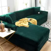 Velvet L Shaped need 2pcs Sofa Cover Elastic Couch Slipcover Chaise Longue Cover