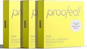 Proofed! Laundry Detergent Sheets, 96 Count, Sport Scent, Made in USA, Space-Saving for Travel, Hypoallergenic, Cruelty-Free, Bio-Based Ingredients, 3 Pack