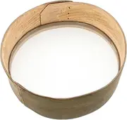 Round Bamboo Nylon Flour Sifter Fine Mesh Sieve for Soy Milk Handheld Kitchen Strainer for Baking Food Filter for Cooking Size S