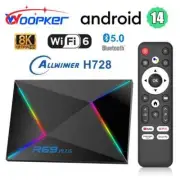 Android 14 Set Top Box R69 Plus Allwinner H728 WIFI6 BT5.0 1000M 8K Goog