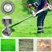 Steel Wire Trimmer Derusting Weed Brush Replacement Head for Lawn Mower Grass Trimmer
