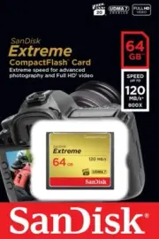 SanDisk Extreme 64GB CF UDMA7 CompactFlash MemoryCard -120MB/s -UK