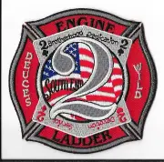 Charlotte Fire Department, North Carolina Engine 2/Ladder 2 Patch