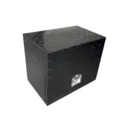 BLACK Aluminium Toolbox Caravan Ute Generator Fridge Tool Box 750L x 500W x 600H