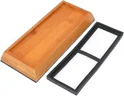 Folpus Whetstone Holder Sharpening Stone Holder Wood Cook Chef Nonslip Base Rubber Base Whetstones Rack Butcher Grinding Stone Base