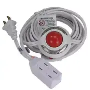 Fuji Labs Lighted Foot Switch with 9Ft 3 Outlet Cord