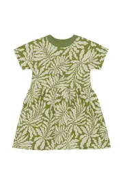 [Bonds] Bonds Girls Cotton Tee Dress in Sunshine Tropics Sage Size: 3 3 Sunshine Tropics Sage