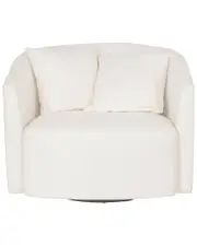 Linon Ruby Sherpa Swivel Chair