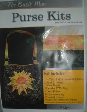 The Batik Man Purse Fabric Kit -MITA GOLD -- 1/2 Price Regular Retail !!