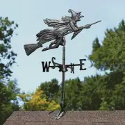 Design Toscano Windblown Wicked Witch Metal Weathervane: Roof Mount