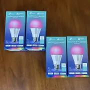 4x Kasa Smart Bulbs, 1000 Lumens Multicolor Dimmable Smart Wi-Fi Light Bulb