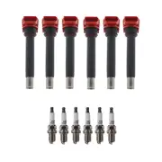 Bosch 6 Ignition Coil Denso 6 U-Groove Spark Plug Kit For Audi Q5 3.2 V6