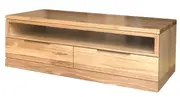 MD Malhouse Solid Timber Coffee Table with 2 Drawers & 1 Niche