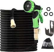 Expandable Garden Hose 75Ft, 3X Expansion Length, 3450D Polyester Fiber Material, for Gardening, Car Washing