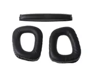 Earpads Comfortable Cushion Earmuff Pads Cup Pillow Cover Compatible for G35 G930 G430 Leather Pads Headset Low Noise 2x - Black