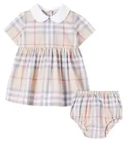 [Burberry Kids] Burberry Kids Baby Burberry Check dress and bloomers set M 18 beige