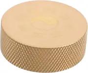 Brass Round Block Chinese Calligraphy Accessory Solid Brass Decor Heavy Desk Paperweight Cultural Office Decor