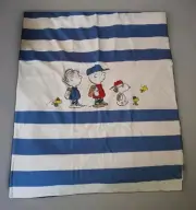 MELBY Peanuts Snoopy Characters One Size Baby Blanket NWT