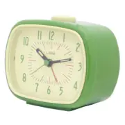 Leni Bedside 11cm Retro Analogue Alarm Clock Desk/Desktop Table Home Decor Green