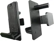 Frediuo J Hooks for Squat Rack Attachment Heavy Duty with Rubber Pads Fitness Home Gym Accessories Equipment Barbell Holder Steel
