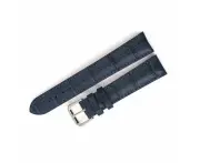 Snakeskin Leather Watch Straps Compatible with the Ryze Evo Smart Watch - Blue