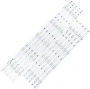 10pcs LED Backlight Bar Compatible with 50PUS6201 50PUS7383 50PUS6753 50PUS6162 50PUS6262 50PUS6503 TPT500U1-QVN03.U LB50082 LB50086 LB50089