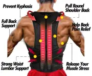Therapy Back Lumbar Brace Spine Support Belt Posture Correction For Men Women US