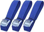 SOESFOUFU 3pcs Heavy Duty Cam Buckle Straps Adjustable Tie Down Straps for Cargo Securing for Motorcycle Roof Rack and Outdoor Use