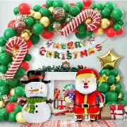 212 Piece Christmas Party Decorations Balloon Garland Arch Kit Banner & More NEW