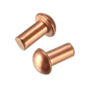 50Pcs 13/64"x25/64" Solid Rivets Repair Round Head Copper Fasteners