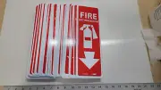 Emergency Fire Extinguisher 2-Sided Safety Wall Sign, Large Lot. Brand New
