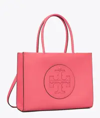 在飛比找樂天市場購物網優惠-TORY BURCH 芭比粉紅logo托特包 SMALL E