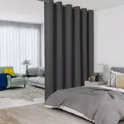 LORDTEX Dark Grey Room Divider Curtains - Total Privacy Wall Screens Sound Pr...
