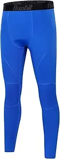 [Runhit] Boys Compression Leggings Youth Athletic Tights Basketball Compression Pants Boys Base Layer Pants Sports Legging