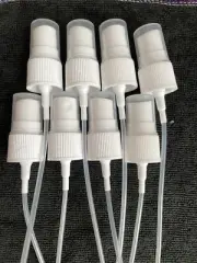 8X Replacement Plastic Pump Spray Head White Atomiser With Clear Cap 18/400 neck