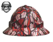 Custom Hydrographic Safety Hard Hat FISHNETS PRO CHOICE WIDE BRIM