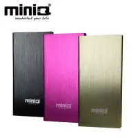在飛比找momo購物網優惠-【miniQ】iBook8000mAh超薄金屬髮絲紋雙輸出行