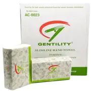 NEW A&C Gentility Slimline Hand Towels TAD 23x23cm 1ply 200 Sheets x 20 Packs