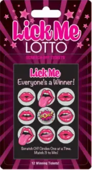 Lick Me Lotto 12 Winning Scratch-Off Tickets! - Couples Sexy Game